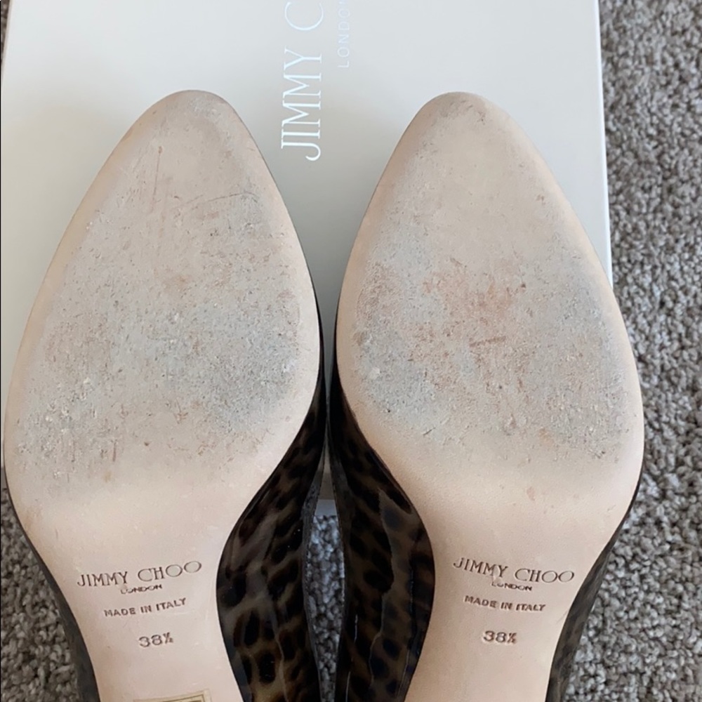 Jimmy Choo Leopard Print Patent Pumps - image 8
